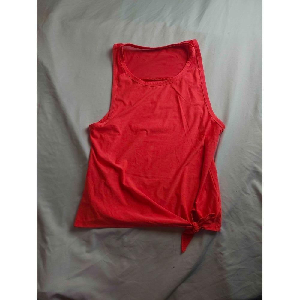 Reebok Tank Top Womens Small Red Mesh Back Training Running Athleisure Outdoor